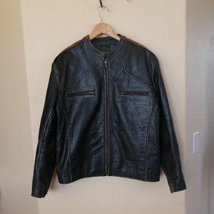 Wilsons Heavy Leather Men's Biker Jacket- Size L